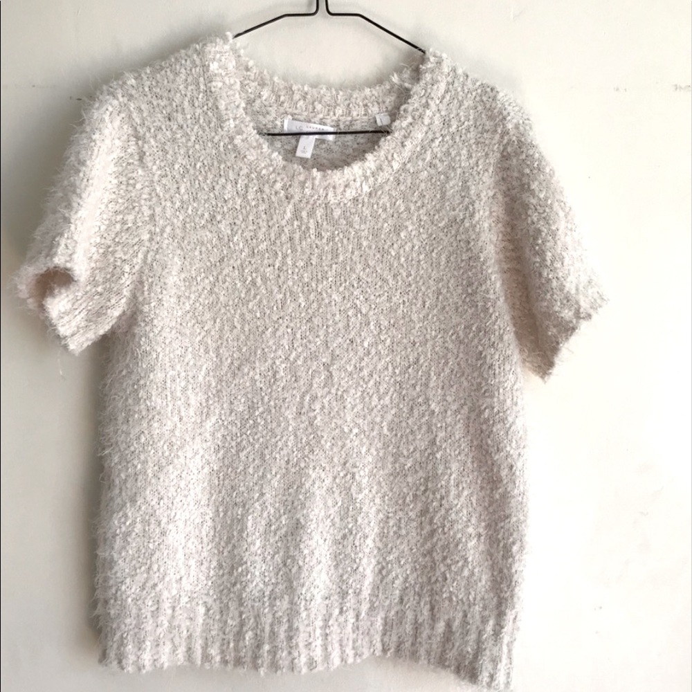 Lauren Conrad fuzzy shirt